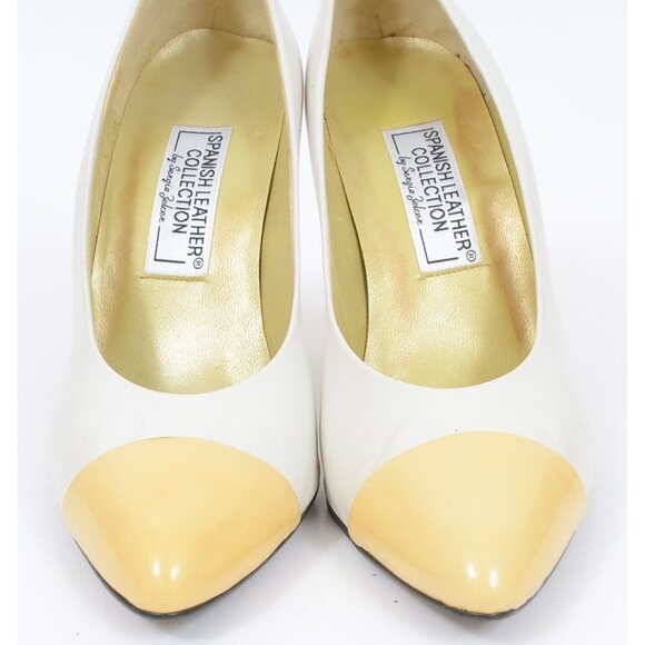 Spanish Leather Collection by Sergio Zelcer Pointy Pumps Rockabilly Size 7M - Picture 5 of 8